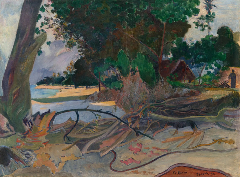 Det stora trädet - Paul Gauguin