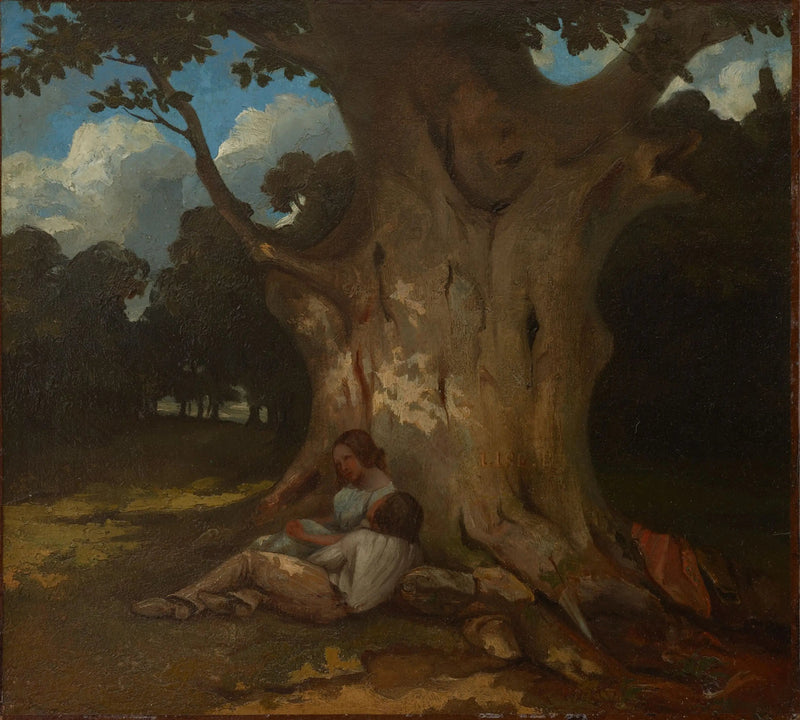 Den stora eken - Gustave Courbet