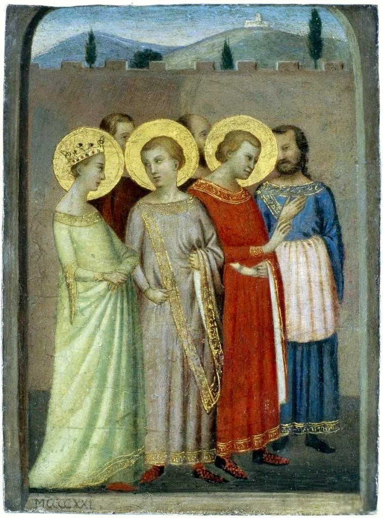 Helgonens grupp. - Bernardo Daddi