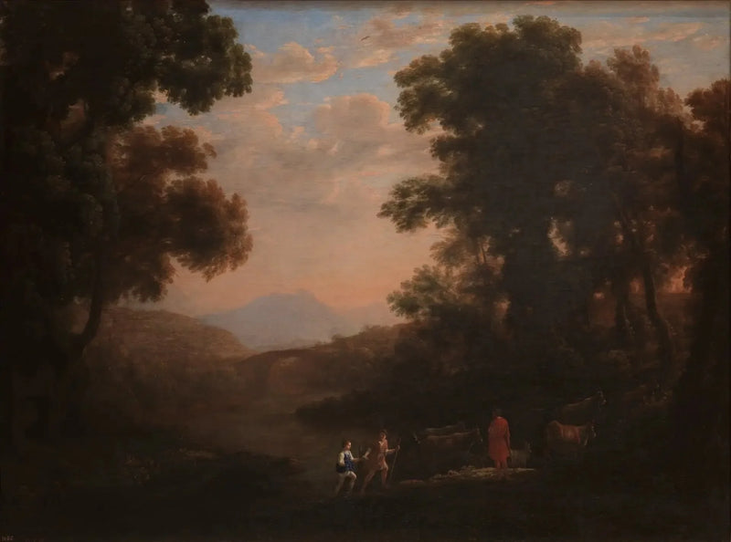 Fiskedammen vid en flod - Claude Lorrain