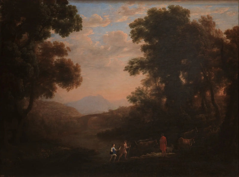 Fiskedammen vid en flod - Claude Lorrain
