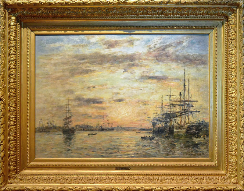Le Havre. Le bassin de l'Eure - Eugène Boudin