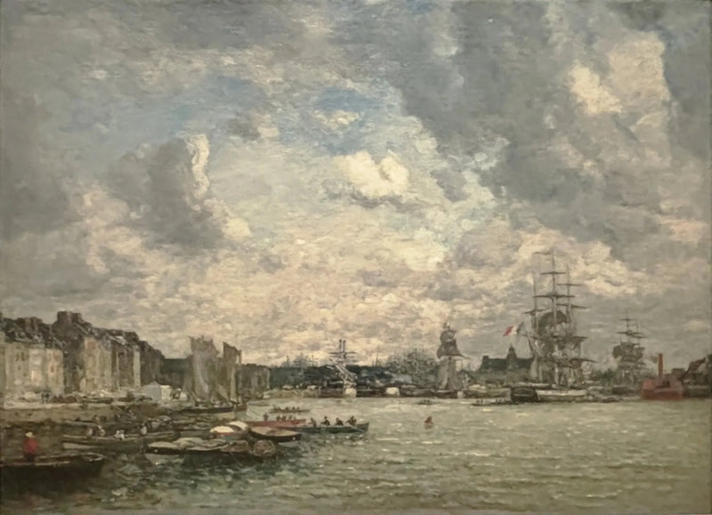Le Havre. Bassängen vid La Barre - Eugène Boudin