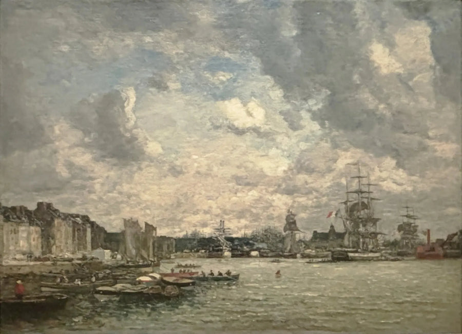 Le Havre. Bassängen vid La Barre - Eugène Boudin