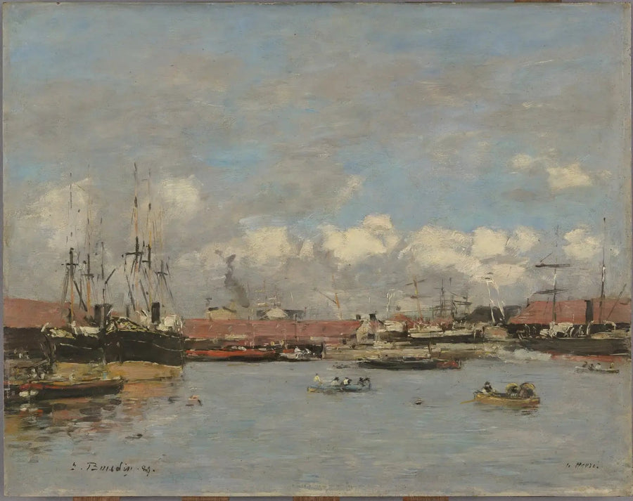 Le Havre, bassängen vid citadellet - Eugène Boudin
