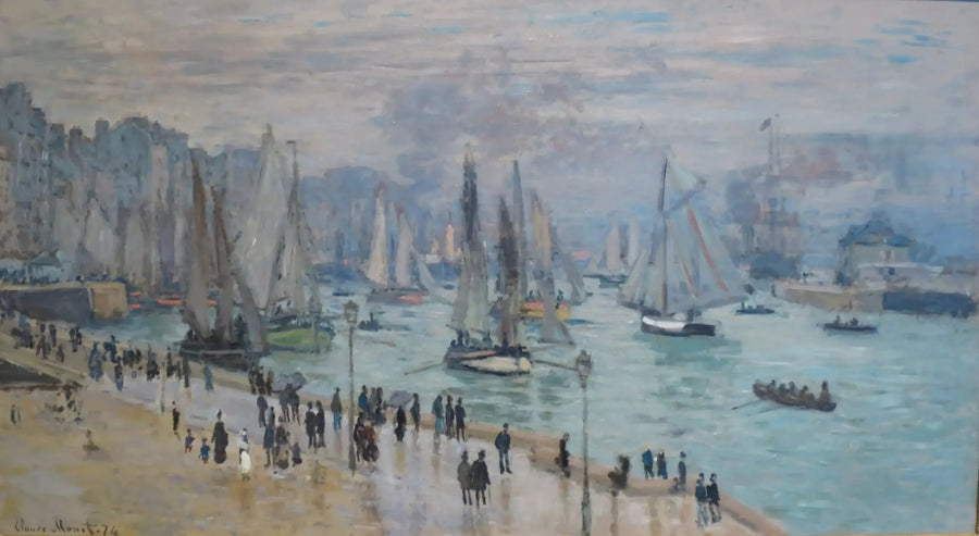 Le Havre, fiskebåtar som lämnar hamnen - Claude Monet