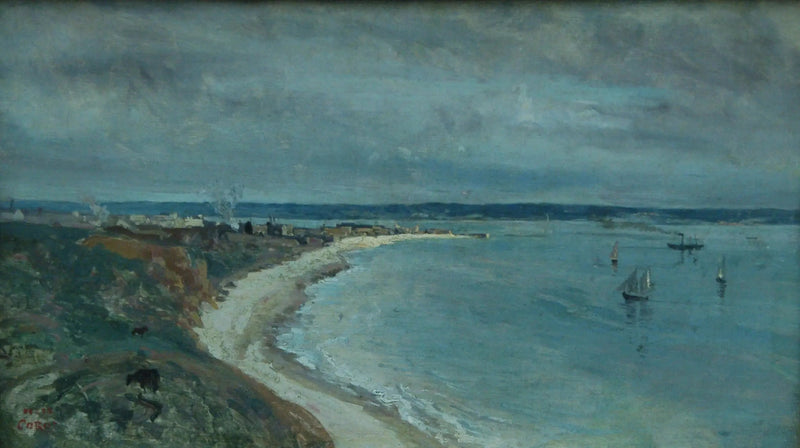 Le Havre. Havet sett från klipporna - Jean-Baptiste Camille Corot