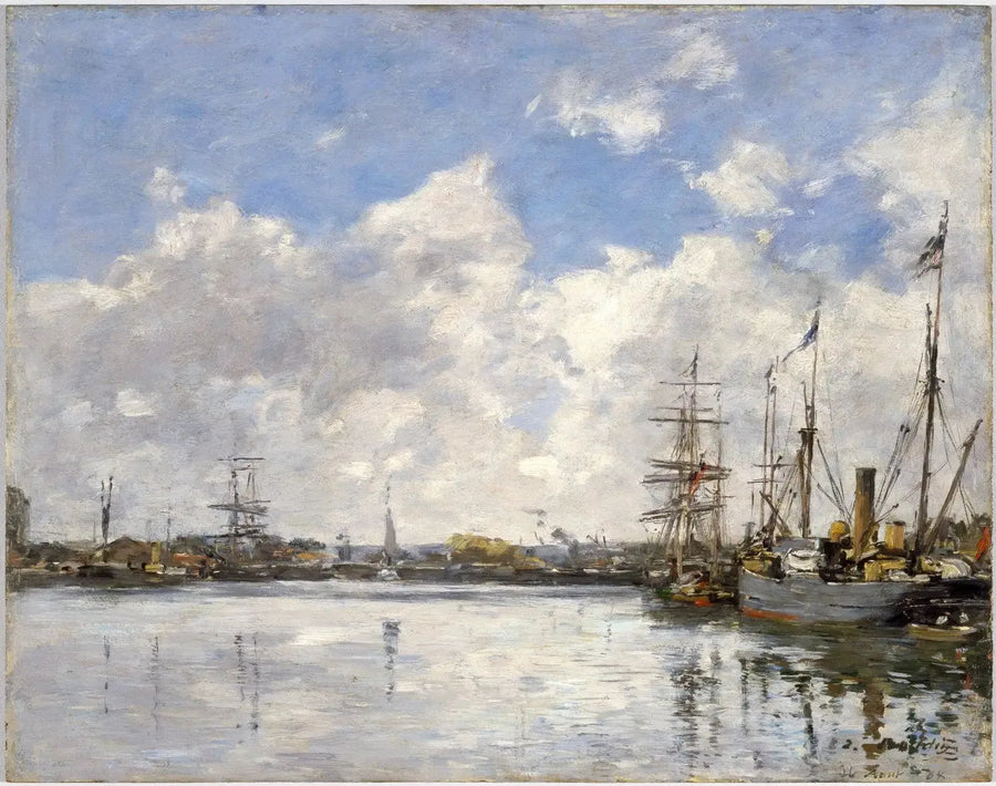 Le Havre, hamnen - Eugène Boudin