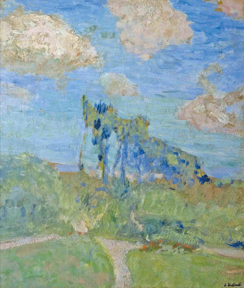 Trädgården i Amfreville - Édouard Vuillard