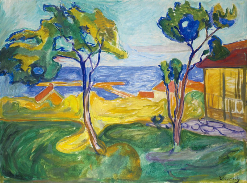 Trädgården i Åsgårdstrand - Edvard Munch