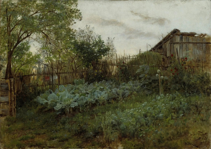Bakgården - Adolph von Menzel