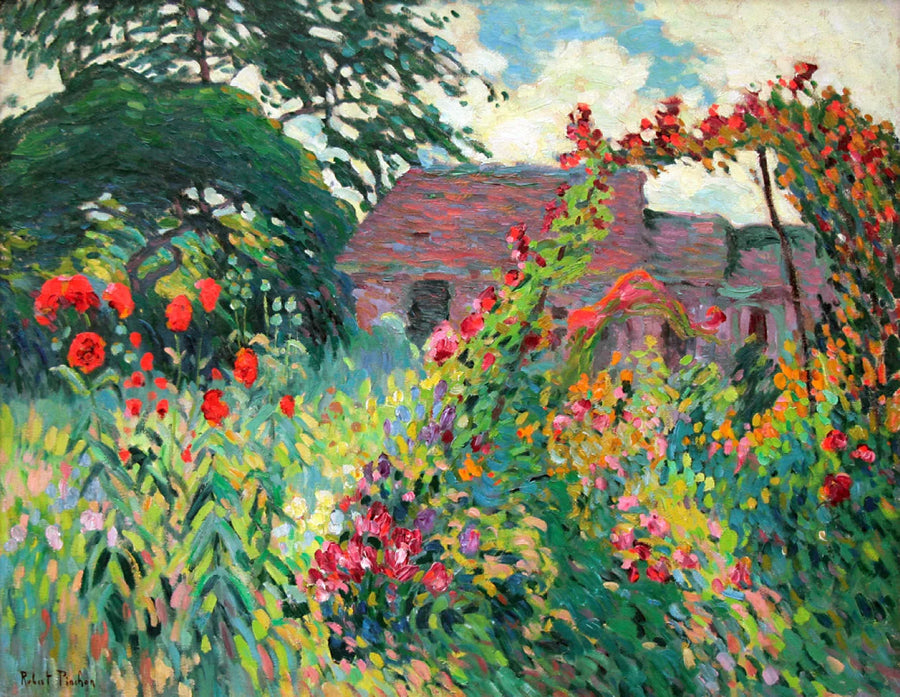 trädgården med vallmo - Robert Antoine Pinchon
