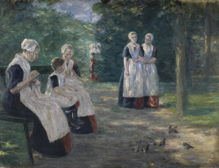 Kommunalt orphanage-trädgården i Amsterdam - Max Liebermann