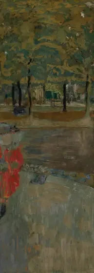 Trädgården vid La Muette i Passy, Paris (La Muette) - Édouard Vuillard