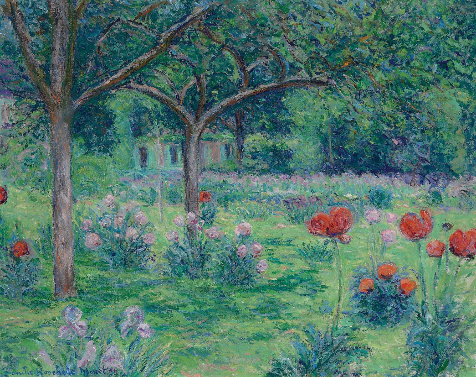 Le jardin de Monet à Giverny - Blanche Hoschedé Monet image 1 reproduction artisanale de tableau