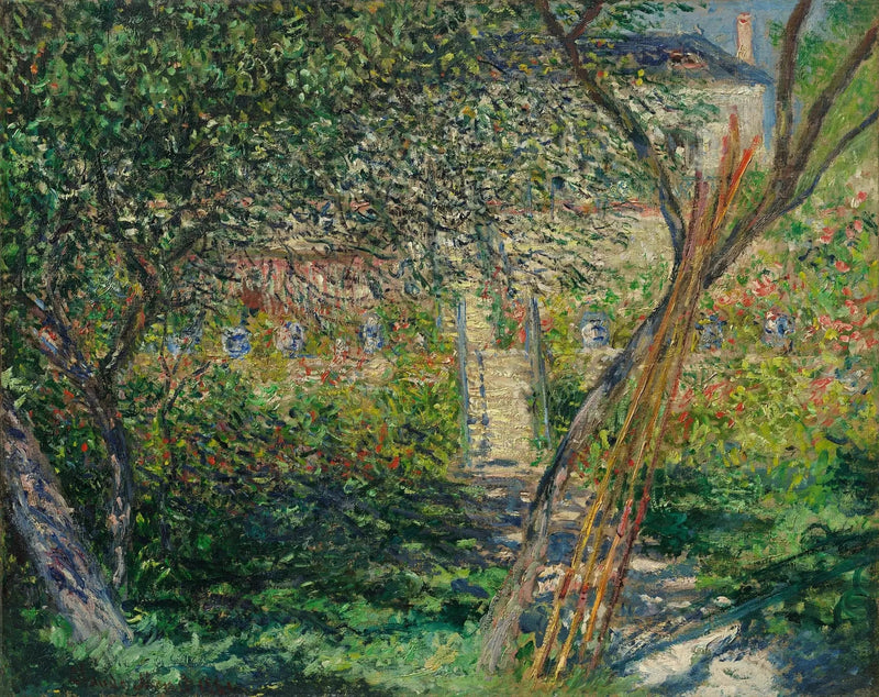 Trädgården i Vétheuil - Claude Monet
