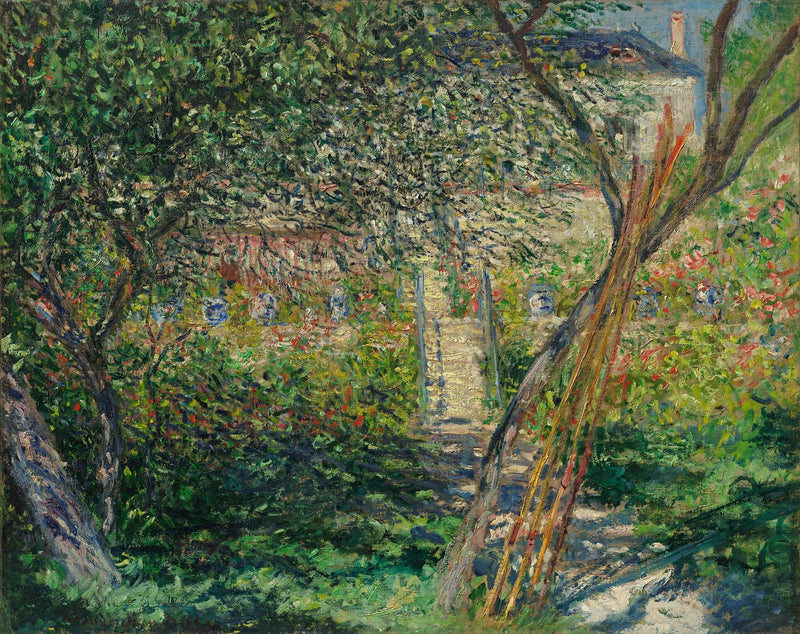 Trädgården i Vétheuil - Claude Monet