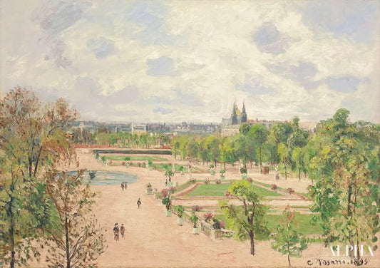 Le Jardin des Tuileries - Camille Pissarro - Reproductions de tableaux et peintures haut de gamme