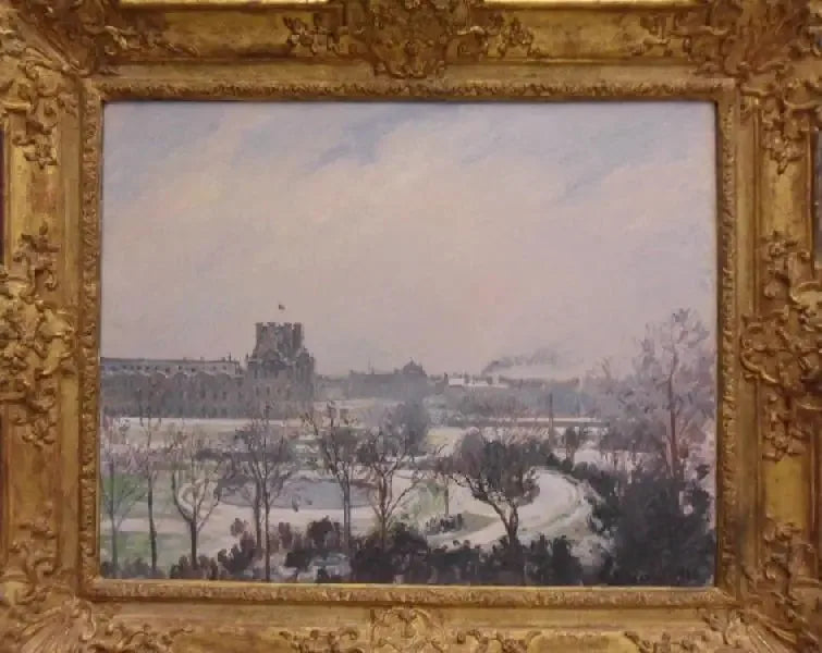 Tuilerieträdgården, snöeffekt - Camille Pissarro