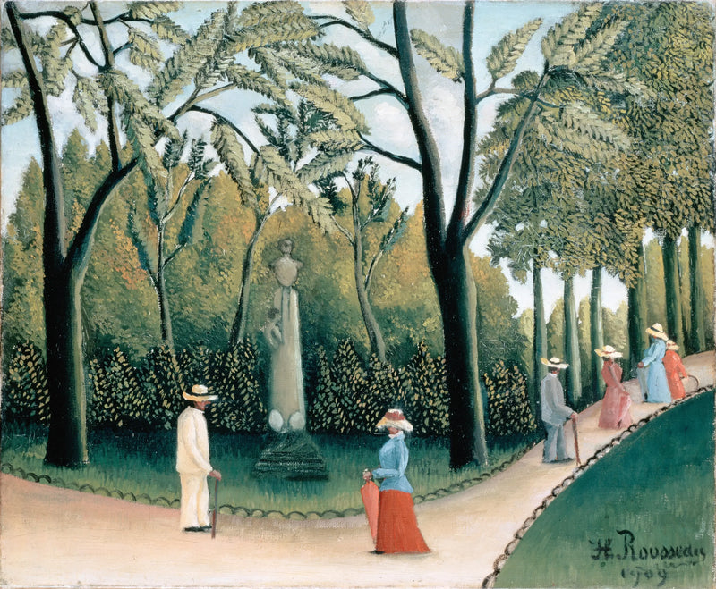 Luxemburgs trädgård. Monument över Chopin - Henri Rousseau