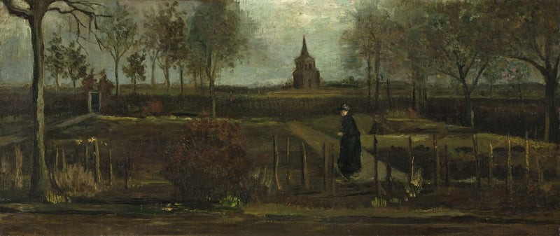 Trädgården vid prästgården i Nuenen på våren - Vincent van Gogh