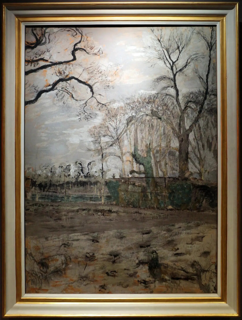 Den vinterträdgården med påfågel - Édouard Vuillard