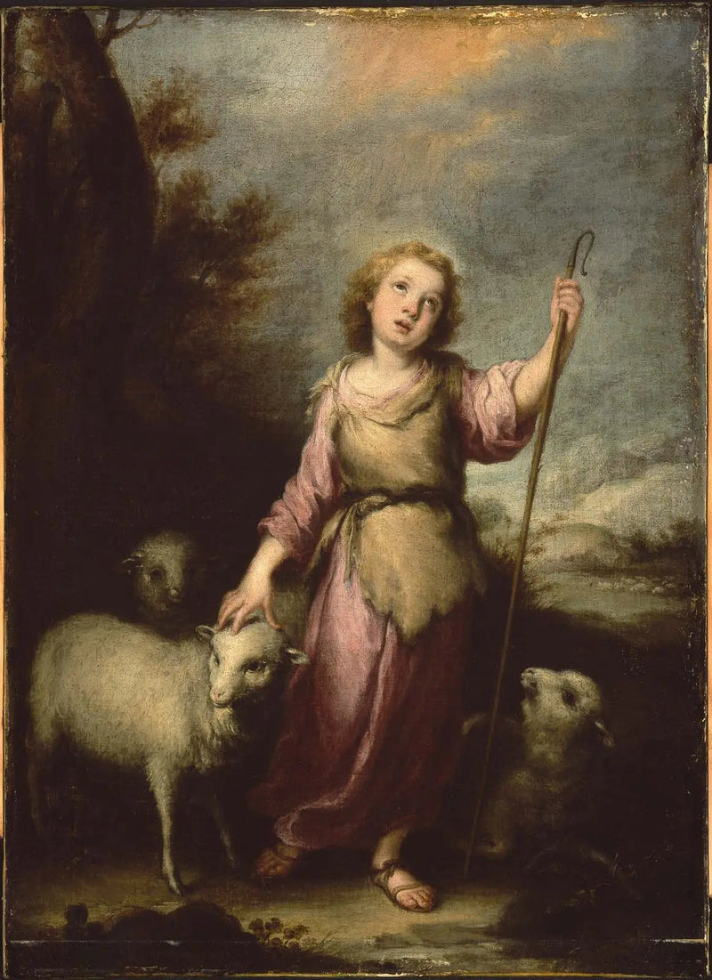 Den unge Kristus som god herde - Bartolomé Esteban Murillo