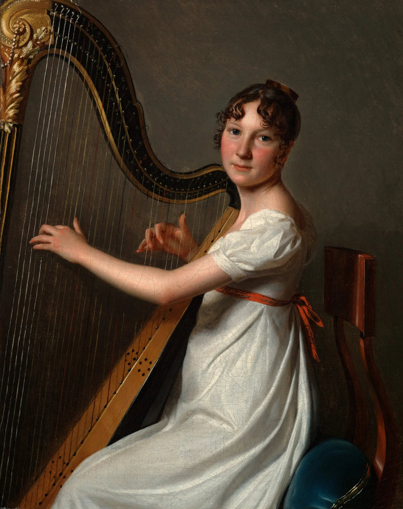 Den unge harpisten - Louis-Léopold Boilly