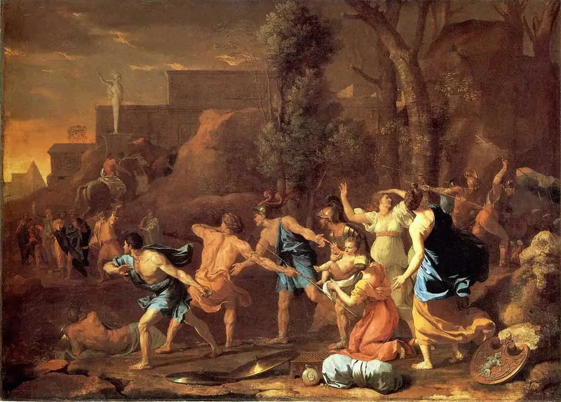 Den unge Pyrrhus räddad - Nicolas Poussin
