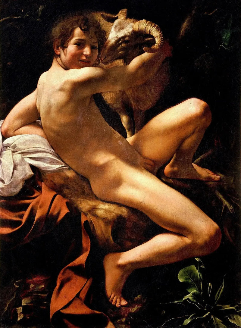 Den unge Johannes Döparen med väduren - Caravaggio