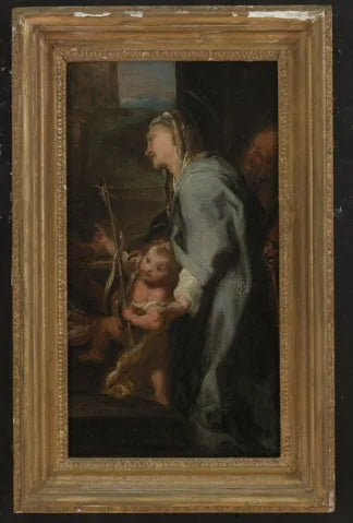 Den unge helige Johannes Döparen med Elisabet och Zacharias - Federico Barroci