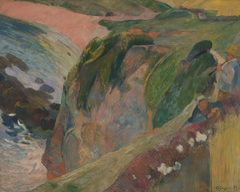 Flöjtspelaren på klippan - Paul Gauguin