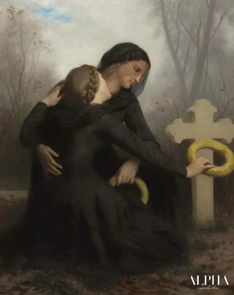 Le Jour Des Morts - William Bouguereau Reproductions de tableaux à la peinture à l’huile