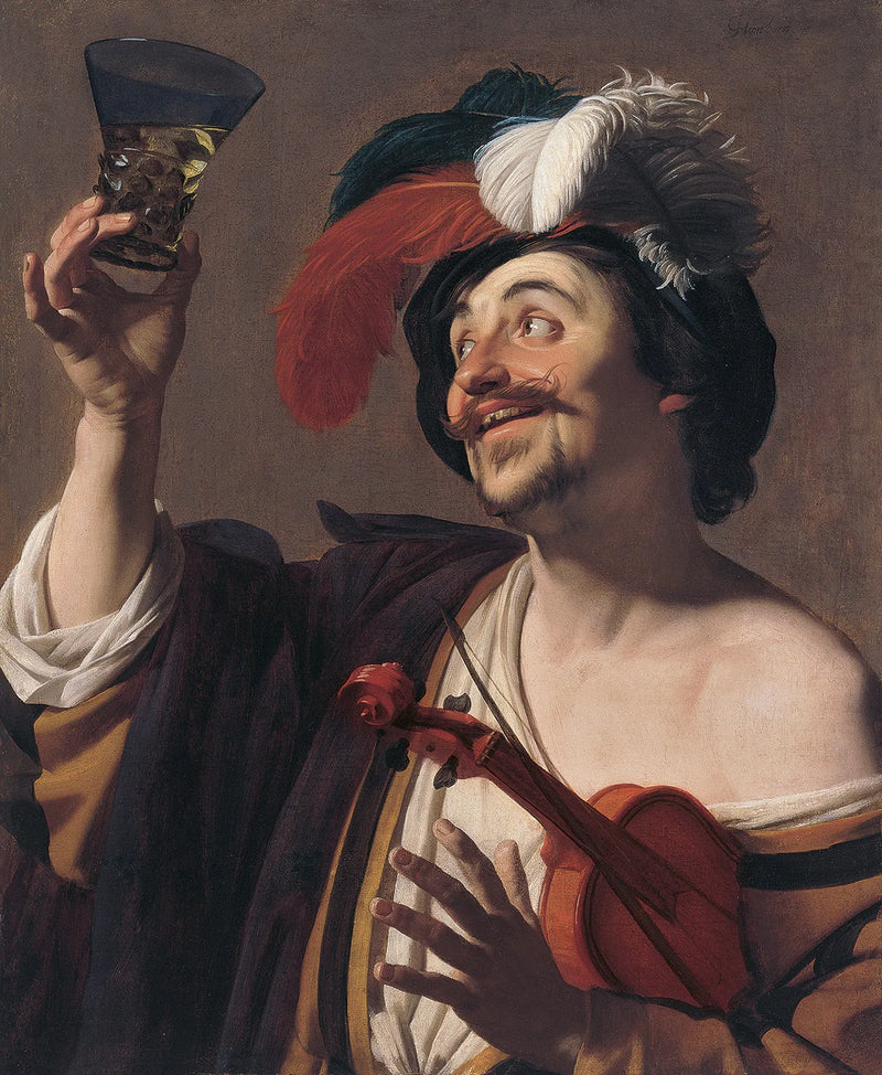 Den glada violinisten - Gerrit van Honthorst