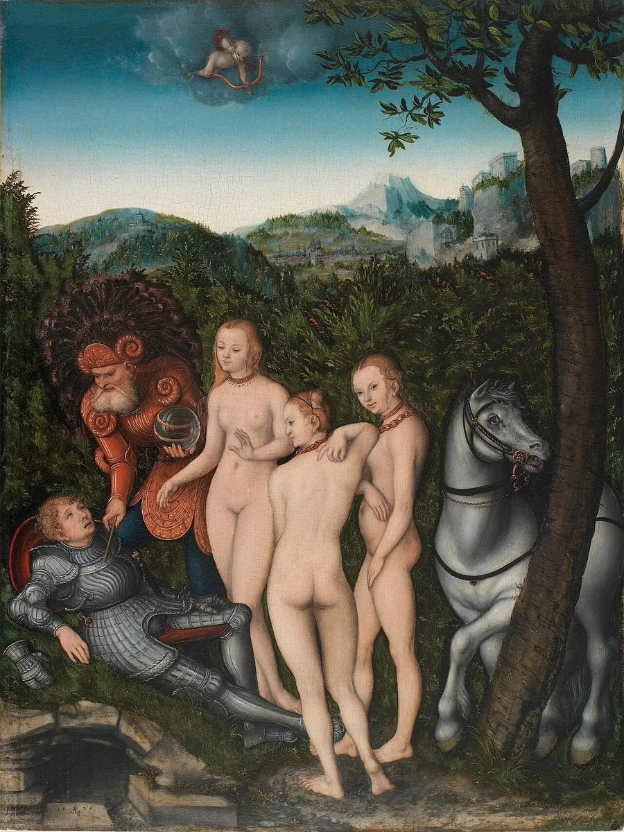 Judgment of Paris - Lucas Cranach den äldre