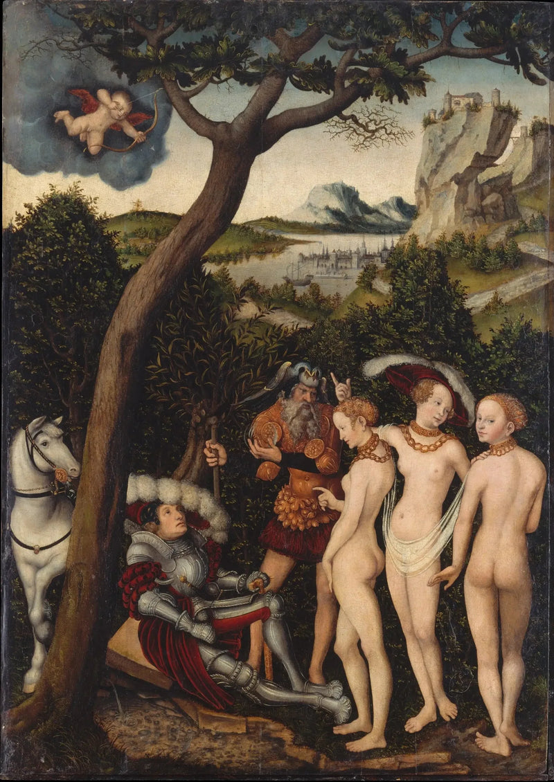 Judgment of Paris - Lucas Cranach den äldre