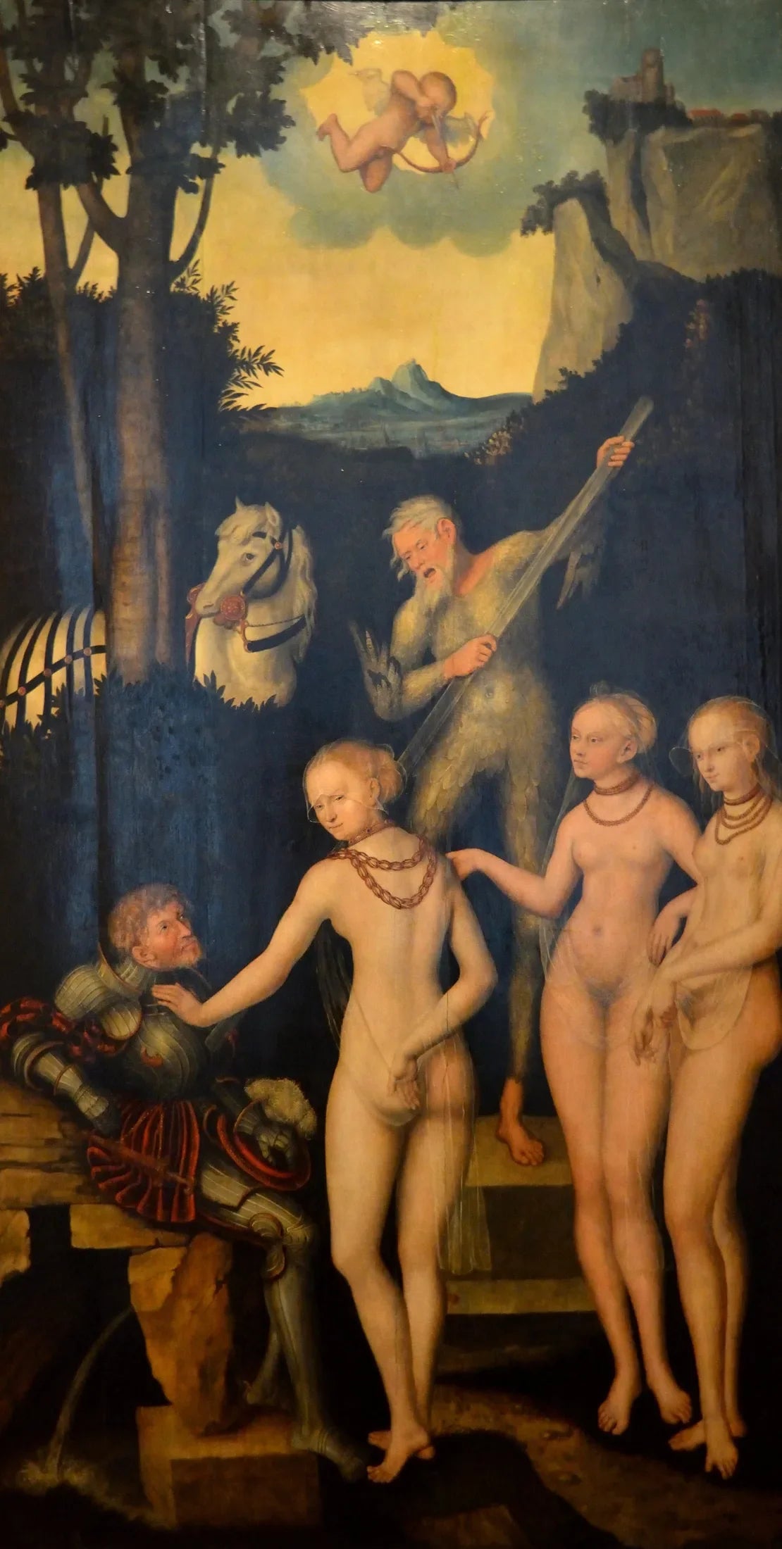 Le Jugement de Pâris - Lucas Cranach the Elder image 1 tableau peint à l’huile sur toile