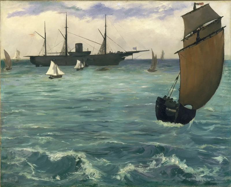 Kearsarge i Boulogne - Édouard Manet