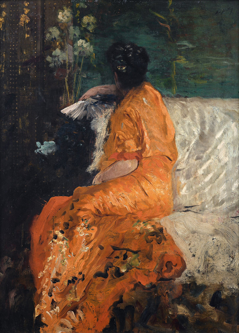 Den orange kimono - Giuseppe De Nittis