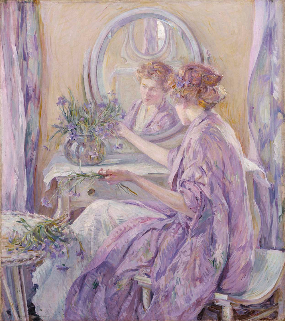 Le kimono violet - Robert Lewis Reid image 1 tableau peint à l’huile sur toile