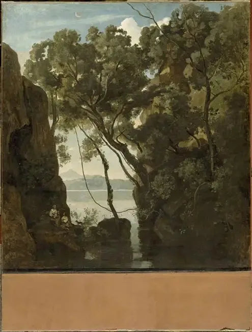 Nemi-sjön - Jean-Baptiste Camille Corot