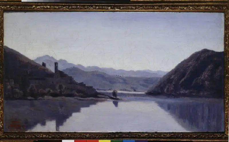 Piediluco-sjön - Jean-Baptiste Camille Corot
