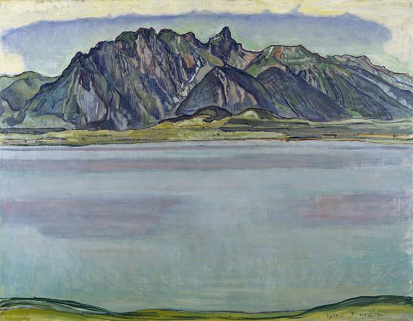 Thunersee och Stockhorn-bergen - Ferdinand Hodler