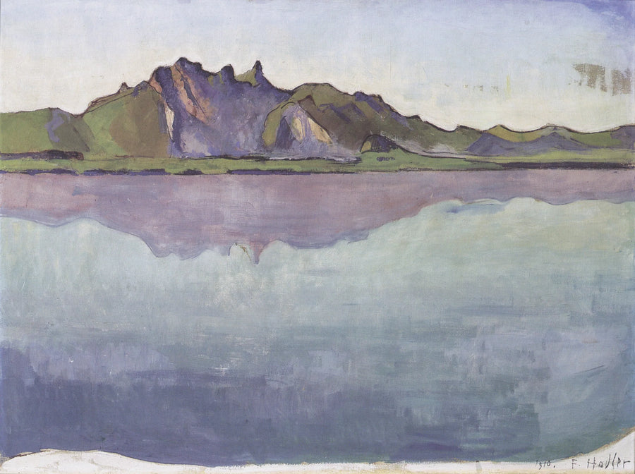 Thunersee och Stockhorn - Ferdinand Hodler