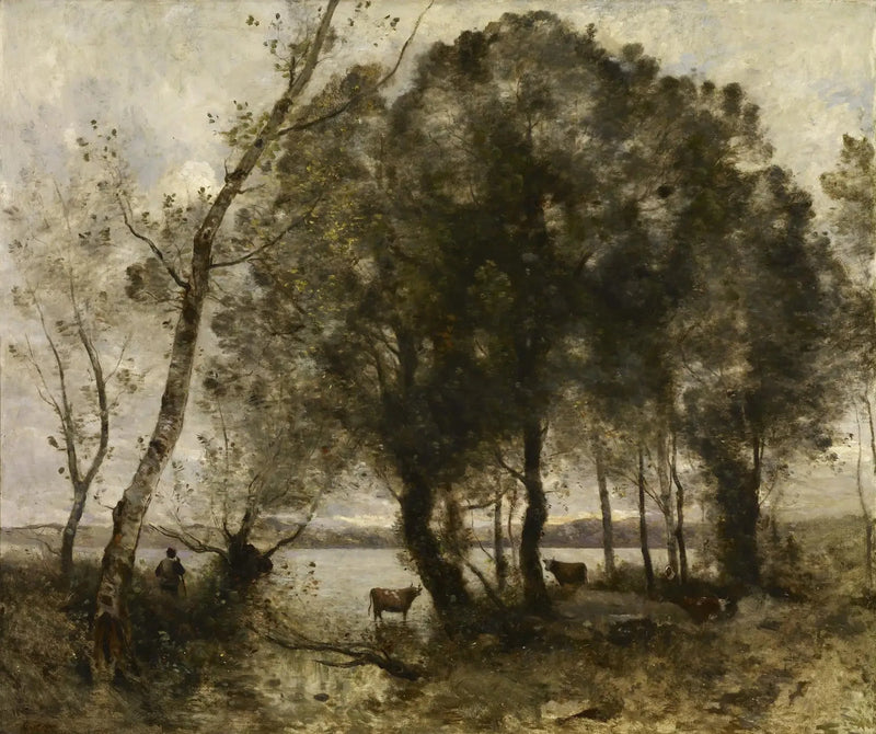 Sjön - Jean-Baptiste Camille Corot