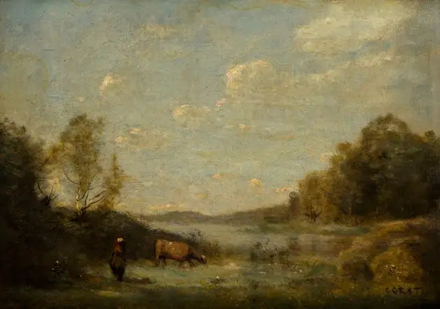 Sjön - Jean-Baptiste Camille Corot