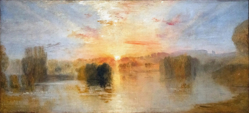 Sjön, Petworth, solnedgång; Exempel på studie - J. M. W. Turner