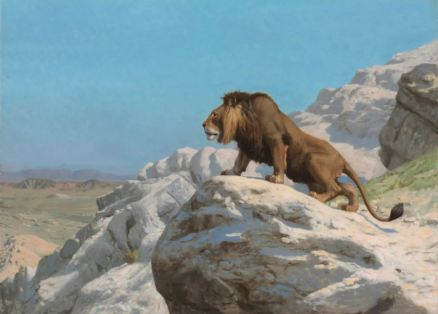 Lejonet på vakt - Jean-Léon Gérôme