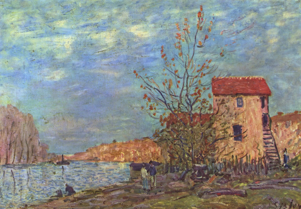 Le Loing à Moret - Alfred Sisley image 1 reproduction réalisée par Alpha Reproduction