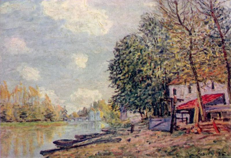 Le Loing i Moret - Alfred Sisley